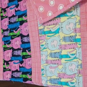 Baby Blanket Handmade Cat Theme Grandma core